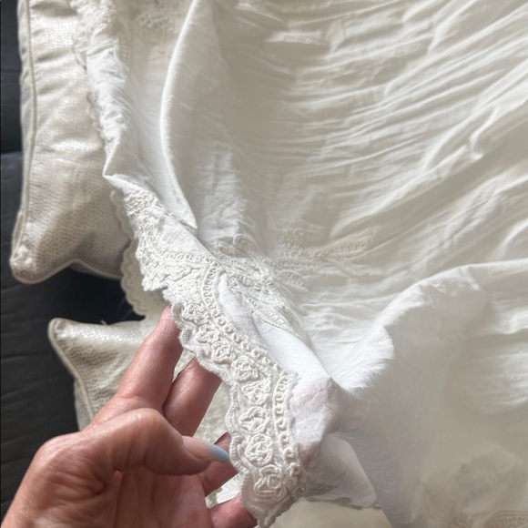 ZARA White Embroidered Maxi Skirt. made in India. - Picture 8 of 12